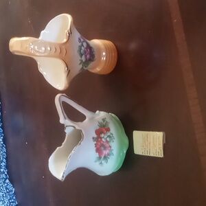 Made in Czechoslovakia pitcher & vase